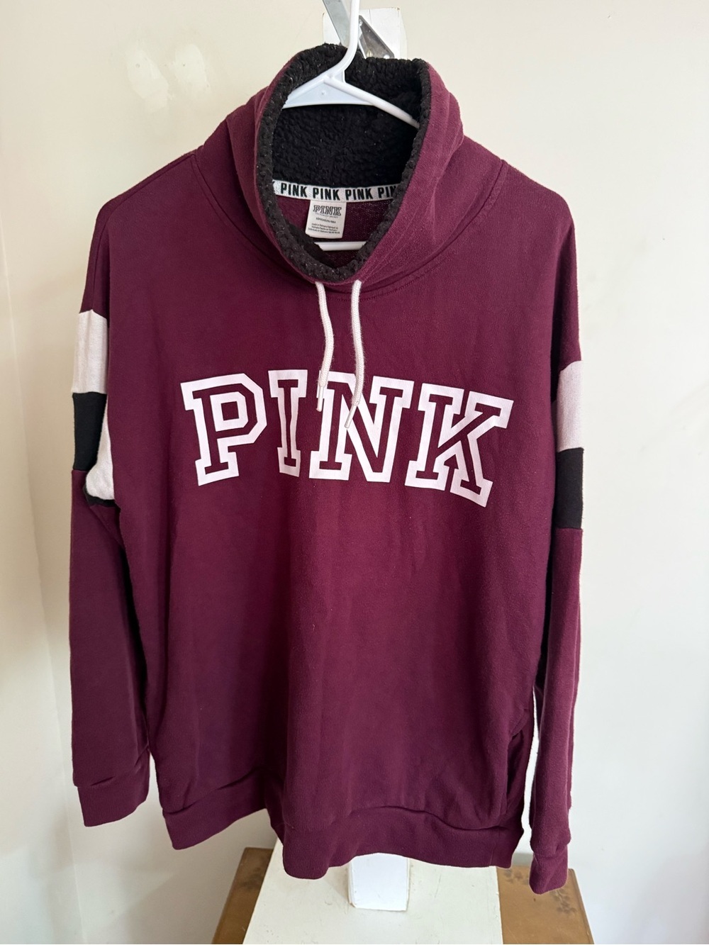 Victoria's Secret PINK Sherpa Cowl Neck Pullover